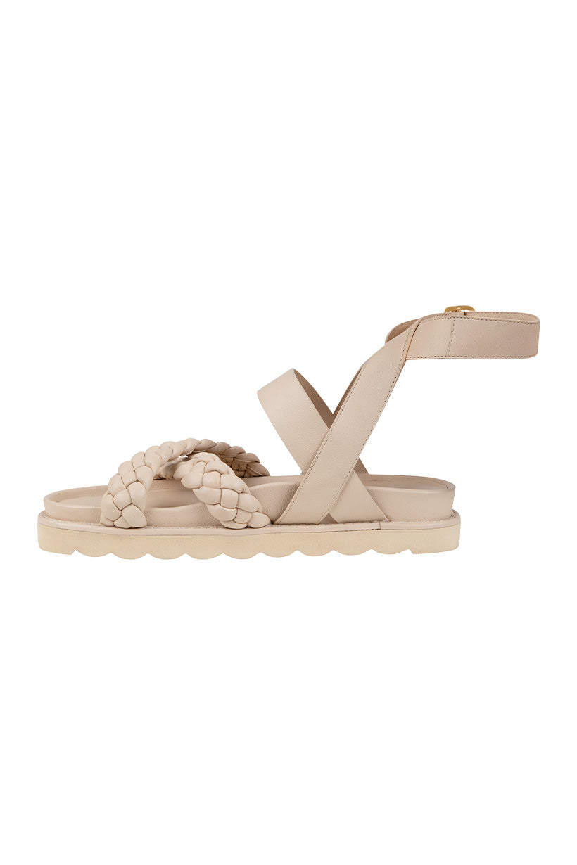 Alexa Plaited Leather Sandals