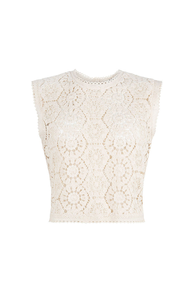 Helena Crochet Lace Top