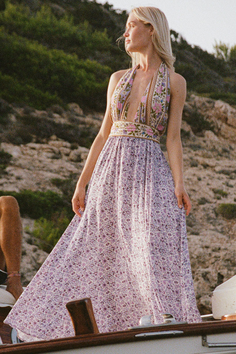Halter maxi sundress shop