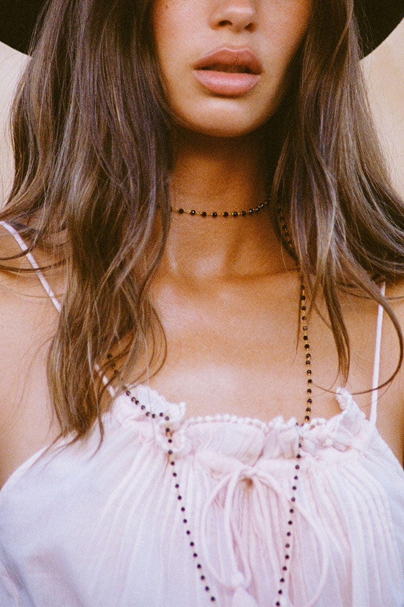 Atelier Long Beaded Chain Necklace