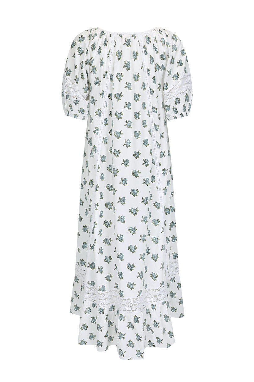 Fable Block Printed Midi Dress – SPELL